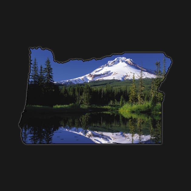 Oregon State Outline (Mount Hood) by gorff