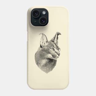 Caracal portrait Phone Case