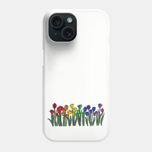 Pride flag tulips Phone Case