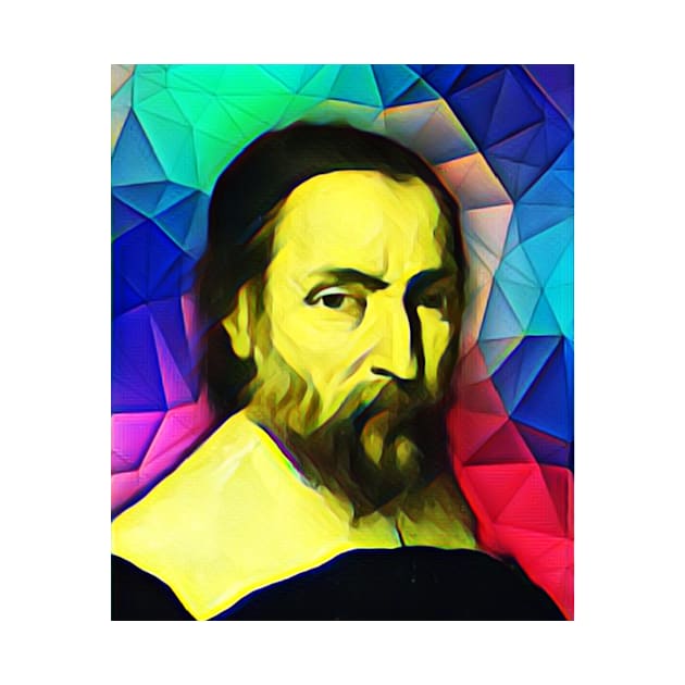 Nicolas Claude Fabri de Peiresc Colourful Portrait | Nicolas Claude Fabri de Peiresc Artwork 7 by JustLit