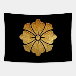 Gold Kenhana Kaku Kamon Tapestry