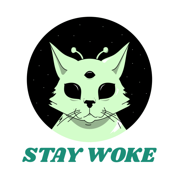 Stay Woke by Cosmic Whale Co.