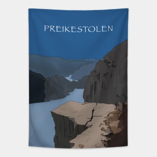 The Pulpit Rock Preikestolen Norway Tapestry