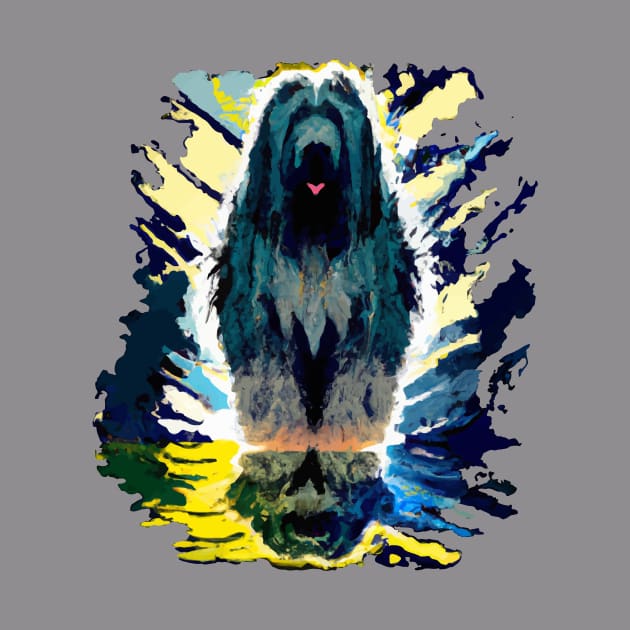 Bearded Collie Dog Print by Furrban