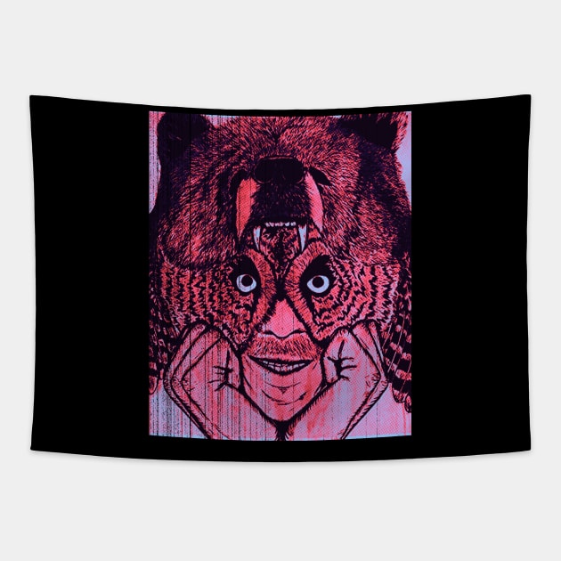 Blood and Animals Tapestry by Hirasaki Store