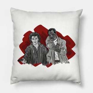 Lethal Weapon Black and White Pillow