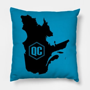 Quebec Homer (Black) Pillow