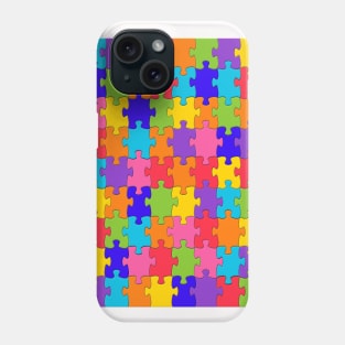 Cool Pattern Neck Gator Rainbow Puzzle Pieces Rainbow Pattern Phone Case