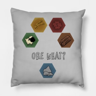 Settlers of Catan - Ore what? Pillow