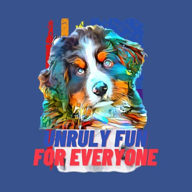 Unruly Fun for Everyone Puppy Art by PersianFMts