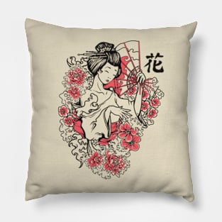 Geisha in kimono Pillow