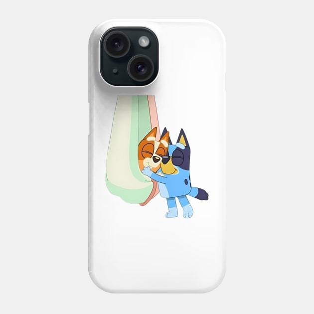 Bluey and Bingo Hug Phone Case by EcoEssence