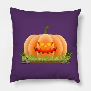 Bad Halloween Pumpkin Pillow