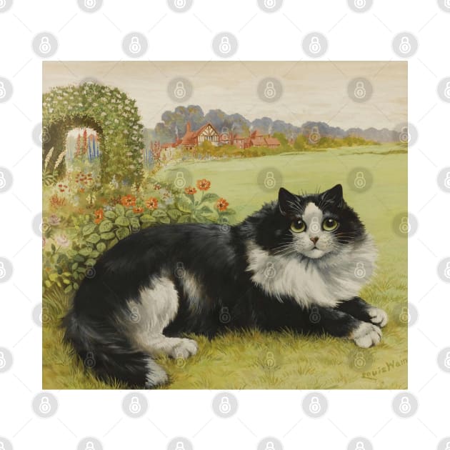 Louis Wain Tuxedo Cat by forgottenbeauty