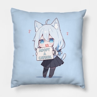 Kawaii Anime Manga Nekomimi Adopt a Catgirl Pillow