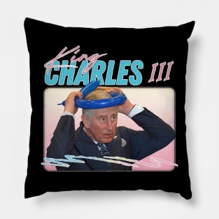 King Charles 3rd - Retro Aesthetic Fan Design Pillow