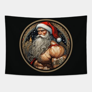 Strong Santa Claus Tapestry