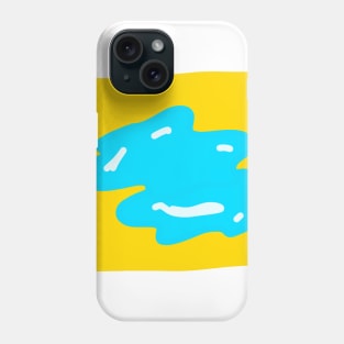 yellow blue art Phone Case