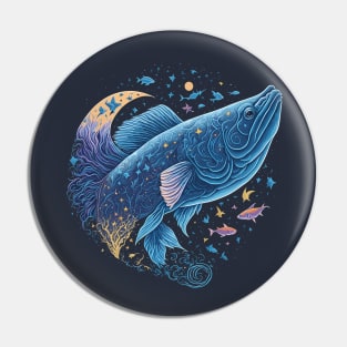 Fish in the Ocean at Night Time Pin