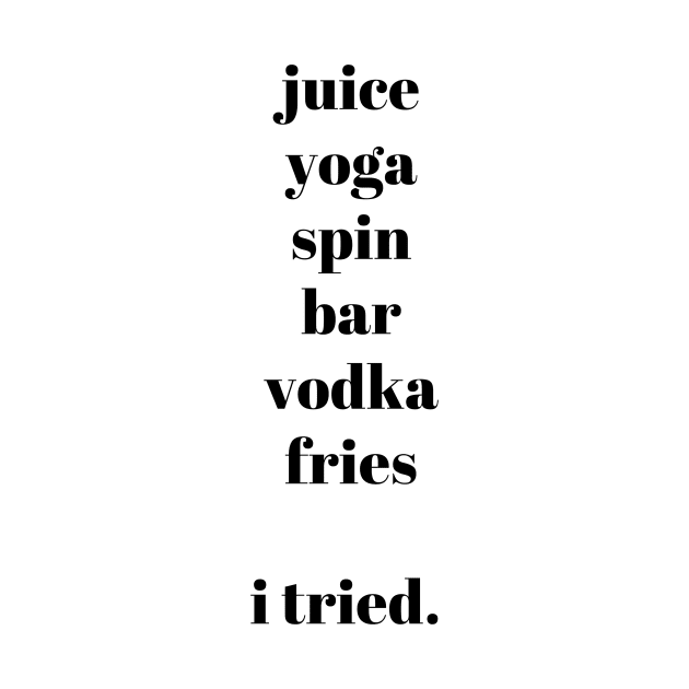 Juice Yoga Spin Vodka Fries - I tried by mivpiv