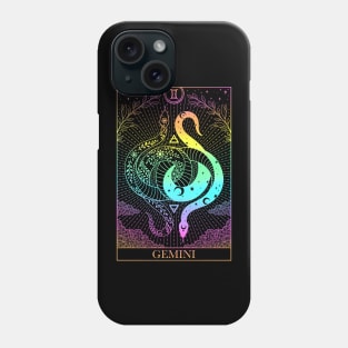 Zodiac sign tarot card Gemini Phone Case