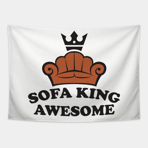 Sofa King Awesome Tapestry by MonkeyBusiness