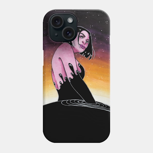 Black Hole Phone Case by bukkbianka