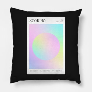 Scorpio Zodiac Astrology Sign Aura Pillow