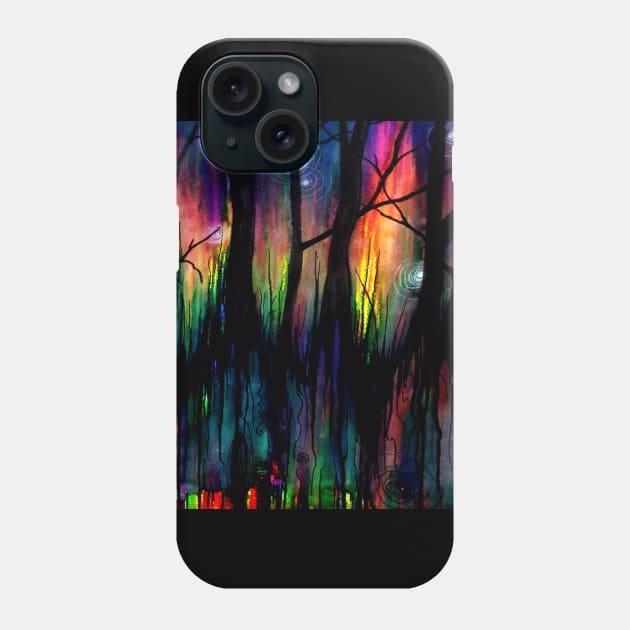 Rainbow forest Phone Case by Twisted Shaman