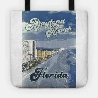 Retro Daytona Beach Florida / Vintage style poster / Tote