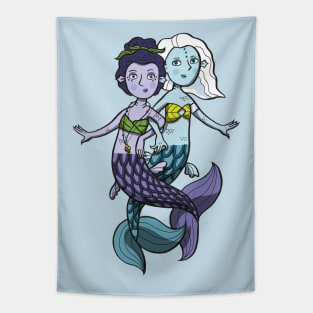 Briony and Merwyn Mermaids Tapestry