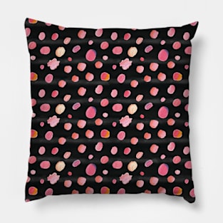 Pretty Cool and Colorful Gradient Pink Small Dot Pattern Pillow