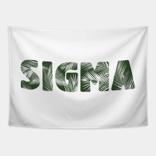 Sigma Leaf Letters Tapestry