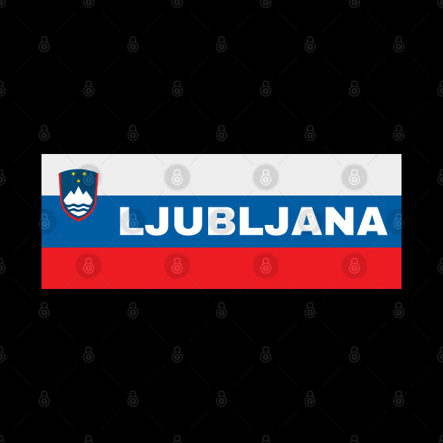 Ljubljana City in Slovenian Flag by aybe7elf