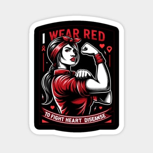 Empowerment in Red - Fighting Heart Disease Awareness Magnet