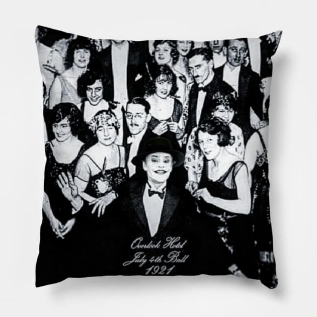 Joker at the Overlook Hotel Pillow by ArtCoffeeLust