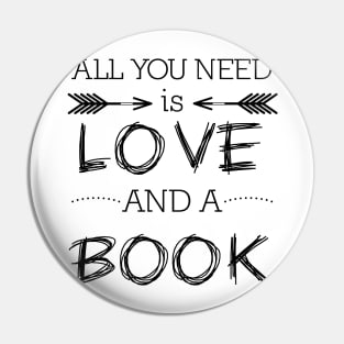 All you need is love and a book Pin