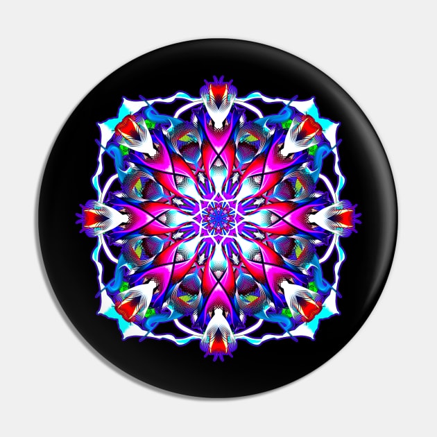 Mystery Number 1 Mandala Eye Candy Pin by crunchysqueak