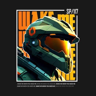 Halo game quotes - Master chief - Spartan 117 - BQ01-v7 T-Shirt