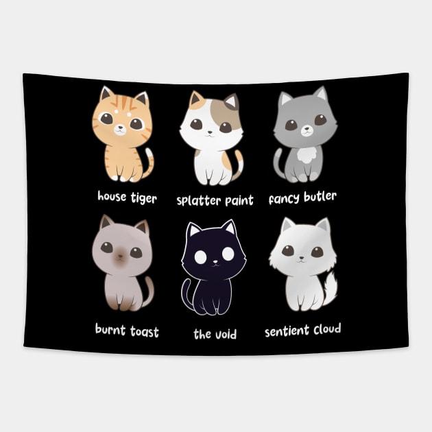 Cat Names - House Crew Tapestry by GoshWow 