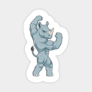 Rhino as Bodybuilder extreme Magnet