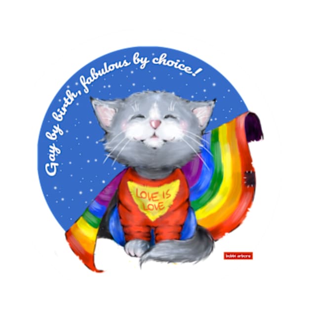 Superhero cat gay rights love is love by BobbiArbore