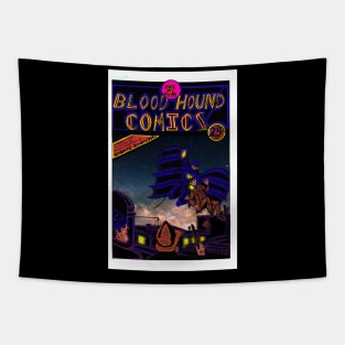 Bloodhound Comics featuring Nighte Rhaven c tm IP Dead of Night Studios 2022 Tapestry