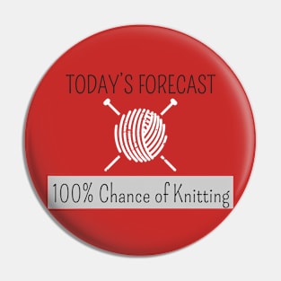 Knitting Products - Today's Forecast: 100% Chance of Knitting Pin