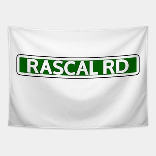 Rascal Rd Street Sign Tapestry