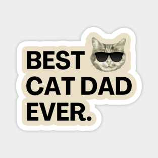 Best Cat Dad Ever Cat Lover Owner Magnet