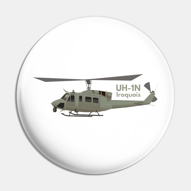 UH-1N Iroquois Helicopter Pin by NorseTech