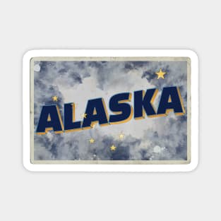 Alaska vintage style retro souvenir Magnet