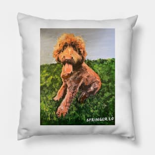 Labradoodle "Camper"Labradoodle "Camper" Pillow