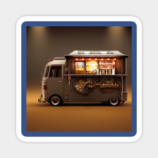 Steampunk Tokyo Ramen Food Truck Magnet